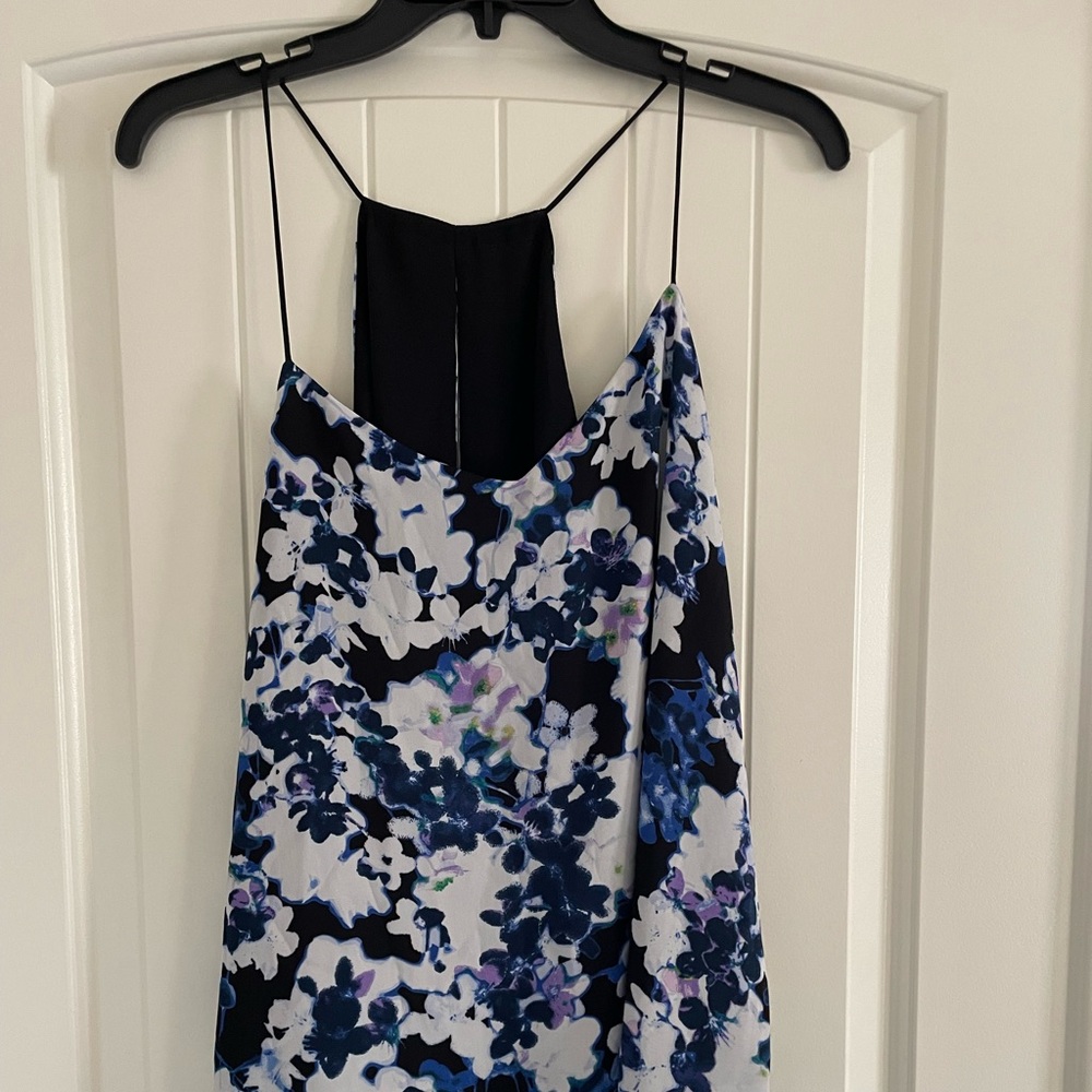 Reversible Strappy Black and Floral Tank
